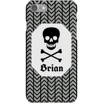 Skull iPhone Case Plastic iPhone 5 Case White 