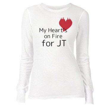 My Hearts On Fire Junior Fit Bella Long Sleeve Thermal Tee