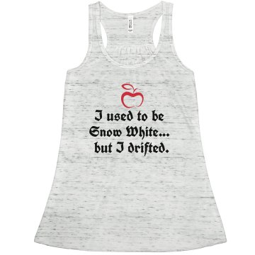 I Use To Be Snow White Junior Fit Bella Sheer Longer Length Rib Tee