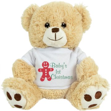 Baby's 1st Christmas Bear Medium Plush Teddy Bear