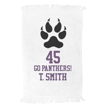 Panthers Towel Fringed Spirit Towel