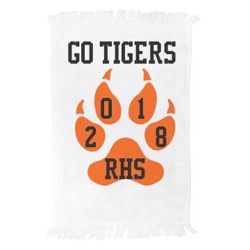 Go Tigers Spirit Towel Fringed Spirit Towel