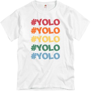 YOLO Pride Unisex Basic Gildan Heavy Cotton Crew Neck Tee