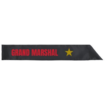 Grand Marshal Adult Satin Party Sash