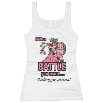 Battle Breast Cancer Junior Fit Basic Bella Favorite Tee