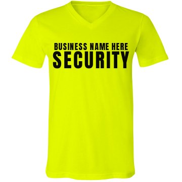 Security Text Tee Junior Fit Bella 1x1 Rib Ringer Tee