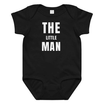 The LIttle Man Tee Infant Rabbit Skins Lap Shoulder Creeper