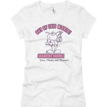 Out Of This World Grandma Junior Fit Basic Bella Favorite Tee