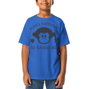 Birthday Is Bananas Youth Gildan Ultra Cotton Crew Neck Tee