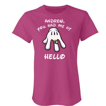Andrew, You Had Me At.... Junior Fit American Apparel Fine Jersey Tee