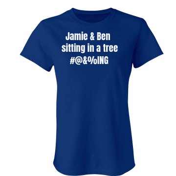 Sitting In A Tree Junior Fit Bella Crewneck Jersey Tee