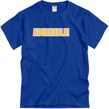 Adorkable Text Tee Unisex Gildan Heavy Cotton Crew Neck Tee