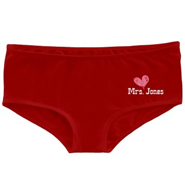 Custom Heart Undies Bella Hotshort