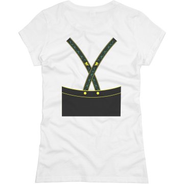 Lederhosen Time! w/ Back Junior Fit Basic Bella Favorite Tee