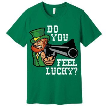 Do You Feel Lucky? Unisex Gildan Heavy Cotton Crew Neck Tee