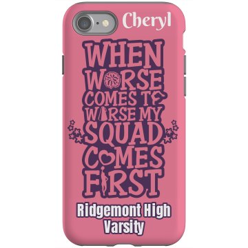 Cheer Squad iPhone 4 Rubber iPhone 4 & 4S Case Black