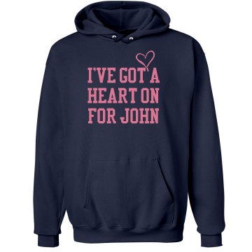 I've Got A Heart On... Unisex Hanes Ultimate Cotton Heavyweight Hoodie