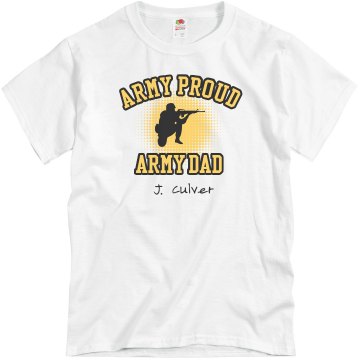 Army Dad Unisex Basic Gildan Heavy Cotton Crew Neck Tee