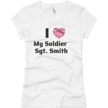 Military Wife T-Shirt Junior Fit Basic Bella Favorite Tee