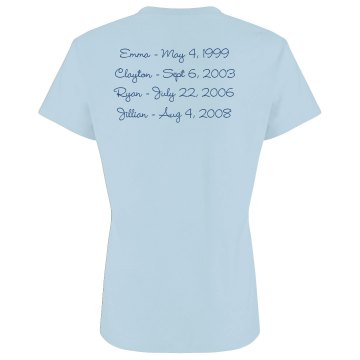 Very Best Grandma w/ Back Junior Fit Bella Crewneck Jersey Tee