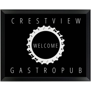Custom Bar Plaque Round Wood Plaque