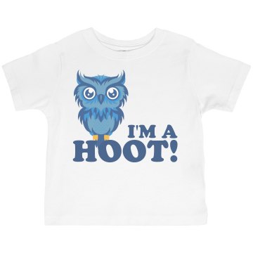 I'm A Hoot Toddler Gildan Ultra Cotton Crew Neck Tee