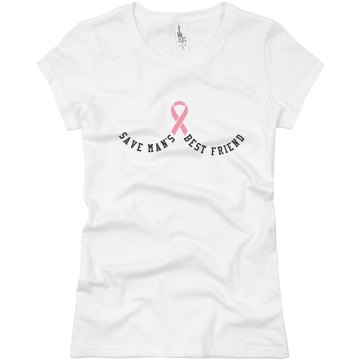 Save Man's Best Friend Junior Fit Basic Bella Favorite Tee