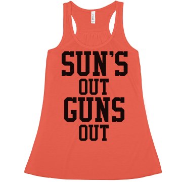 Sun's Out Guns Out Misses American Apparel Neon Oversized Crop Tank