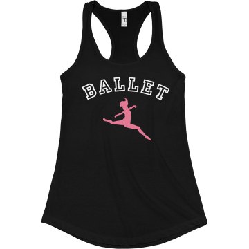 Ballet Tank Junior Fit Bella Sheer Longer Length Rib Racerback Tank Top