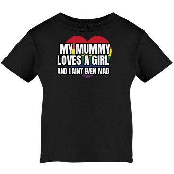 Mummy Loves A Girl Infant Rabbit Skins Cotton Tee