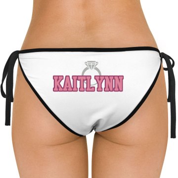 Bride Bikini w/Back American Apparel Nylon Tricot Side-Tie Bikini Swimsuit Bottom