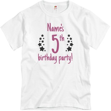 Sean's 5th Birthday Unisex Basic Gildan Heavy Cotton Crew Neck Tee