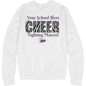 Cheer Sweatshirt Template Unisex Hanes Crew Neck Sweatshirt
