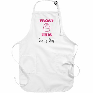 Frost This Bakery Apron Basic White Apron