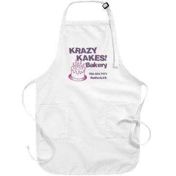 Krazy Kakes Apron Port Authority Adjustable Full Length Apron