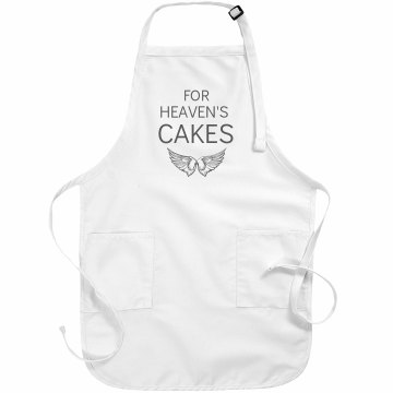 Heaven's Cakes Apron Basic White Apron