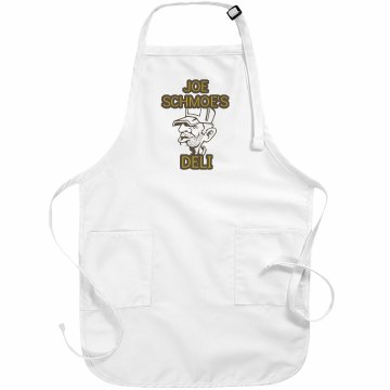 Joe Schmoe's Deli Basic White Apron