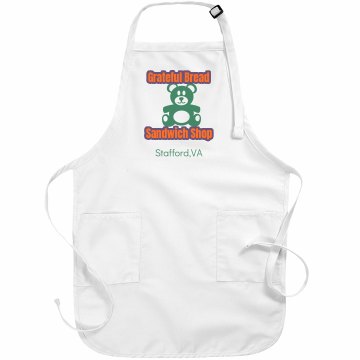 Grateful Bread Apron Basic White Apron
