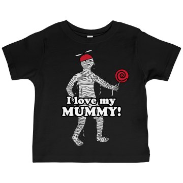 I Love My Mummy Toddler Gildan Ultra Cotton Crew Neck Tee