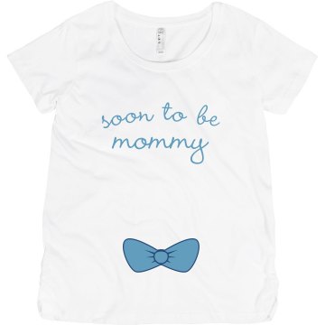 Soon To Be Rhinestone Maternity LA T Cotton Tee