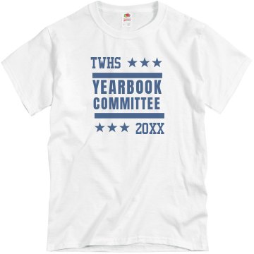 Yearbook Committee Unisex Basic Gildan Heavy Cotton Crew Neck Tee