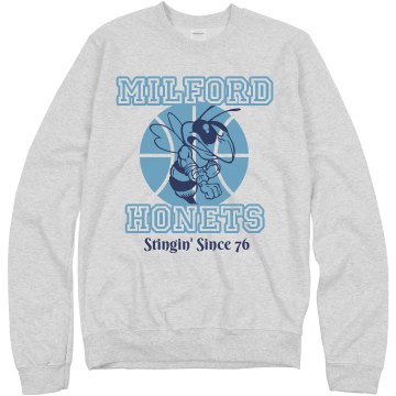 Hornets Basketball Alumni Unisex Hanes Crew Neck Sweatshirt