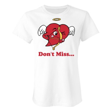 Don't Miss Valentine Junior Fit Bella Sheer Longer Length Rib Tee