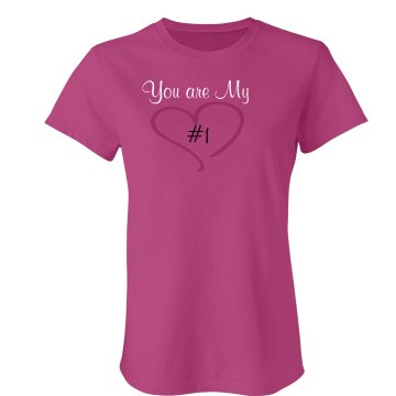 My Number One Junior Fit Bella Sheer Longer Length Rib Tee