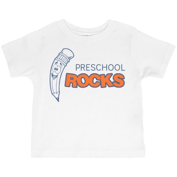 Preschool Rocks Toddler Gildan Ultra Cotton Crew Neck Tee