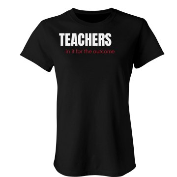 Teachers Tee Junior Fit Bella Sheer Longer Length Rib Tee