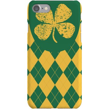 Distressed Shamrock Case Plastic iPhone 5 Case Black
