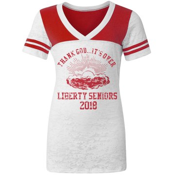 Thank God Seniors 2013 Misses Relaxed Fit Basic Gildan Ultra Cotton Tee