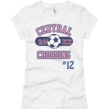 Soccer #12 Junior Fit Basic Bella Favorite Tee