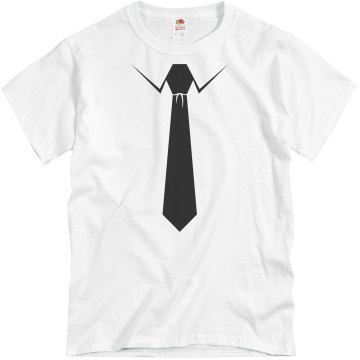 Business Casual Neck Tie Unisex Basic Gildan Heavy Cotton Crew Neck Tee